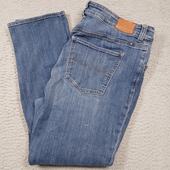 Lucky Brand Jeans Womens 18W Wash Emma Straight Stretch Denim Five Pocket - Picture 1 of 10
